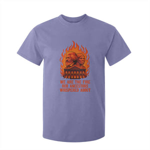 Harriet Tubman and Frederick Douglass T Shirt For Kid We Are the Fire Our Ancestors Whispered About Juneteenth 1865 TS02 Violet Print Your Wear