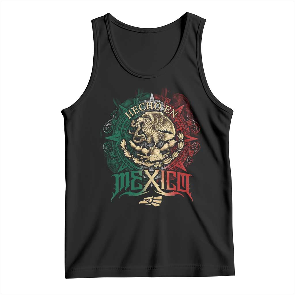 Hecho En Mexico Tank Top Mexican Pride Aztec Eagle TS11 Black Print Your Wear