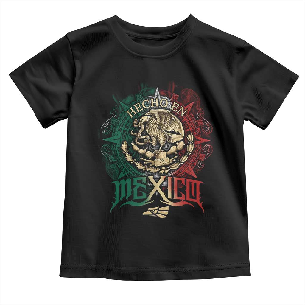 Hecho En Mexico Toddler T Shirt Mexican Pride Aztec Eagle TS11 Black Print Your Wear
