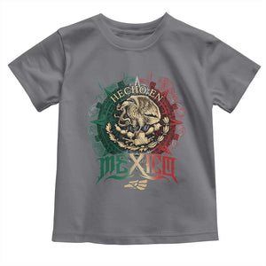 Hecho En Mexico Toddler T Shirt Mexican Pride Aztec Eagle TS11 Charcoal Print Your Wear