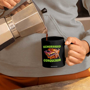 Hemorrhoid Conqueror Coffee Mug Funny Oddly Specific Dank Meme Absurd Muscle Car TS02 Print Your Wear