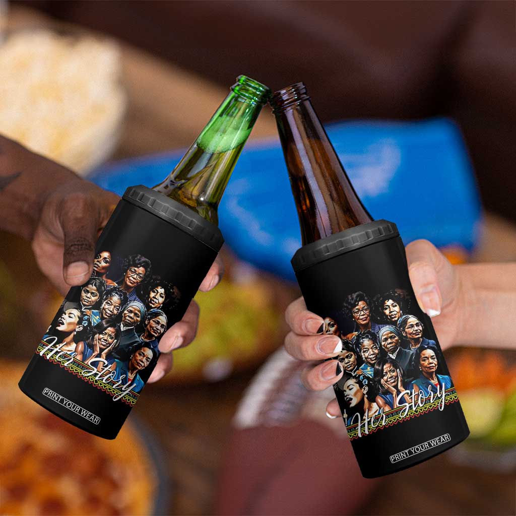 HerStory Tribute 4 in 1 Can Cooler Tumbler Celebrating Legendary Black Women of History and Power TS02 Print Your Wear