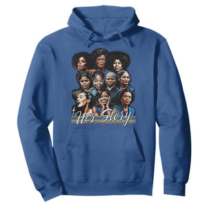 HerStory Tribute Hoodie Celebrating Legendary Black Women of History and Power TS02 Royal Blue Print Your Wear