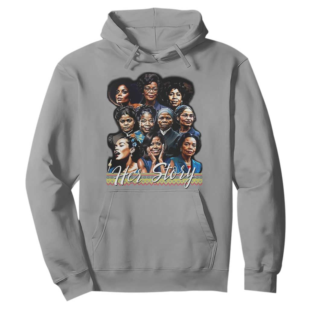 HerStory Tribute Hoodie Celebrating Legendary Black Women of History and Power TS02 Sport Gray Print Your Wear