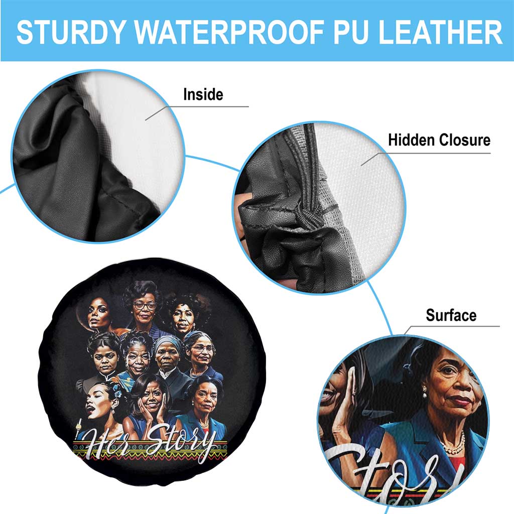 HerStory Tribute Spare Tire Cover Celebrating Legendary Black Women of History and Power TS02 Print Your Wear