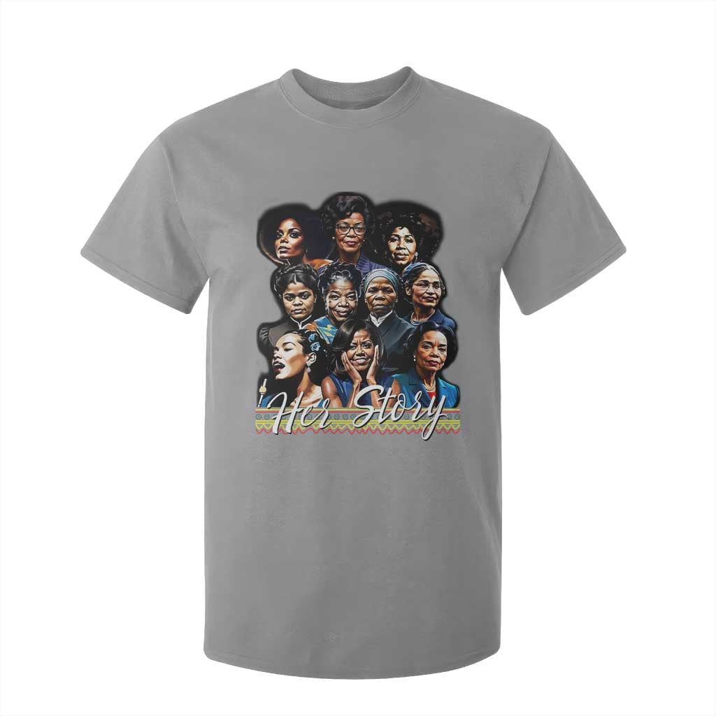 HerStory Tribute T Shirt For Kid Celebrating Legendary Black Women of History and Power TS02 Sport Gray Print Your Wear