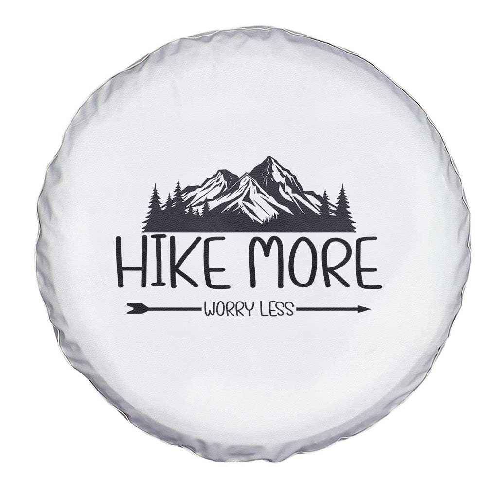 Hike More Worry Less Hiker Mountain Spare Tire Cover Hiking Camping Hiker Mountain TS11 Print Your Wear