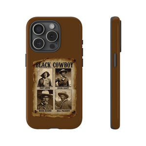Historic Black Cowboy Vintage Phone Case Wanted African American Cowboys TS09 Print Your Wear