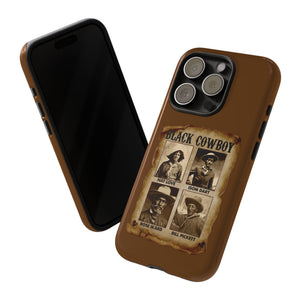 Historic Black Cowboy Vintage Phone Case Wanted African American Cowboys TS09 Print Your Wear