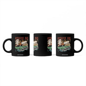 Historic Highway Mother Road 66 Coffee Mug Main Street Of America Vintage Car TS09 Print Your Wear