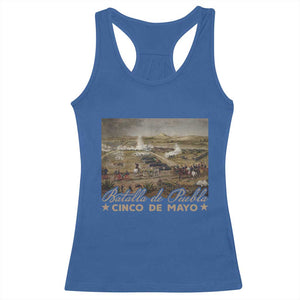 History Of Cinco De Mayo Batalla De Puebla Mexico Racerback Tank Top TS11 Royal Blue Print Your Wear