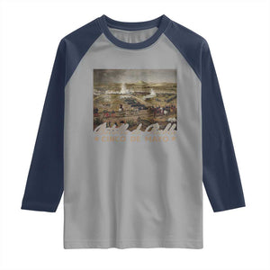 History Of Cinco De Mayo Batalla De Puebla Mexico Raglan Shirt TS11 Sport Gray Navy Print Your Wear
