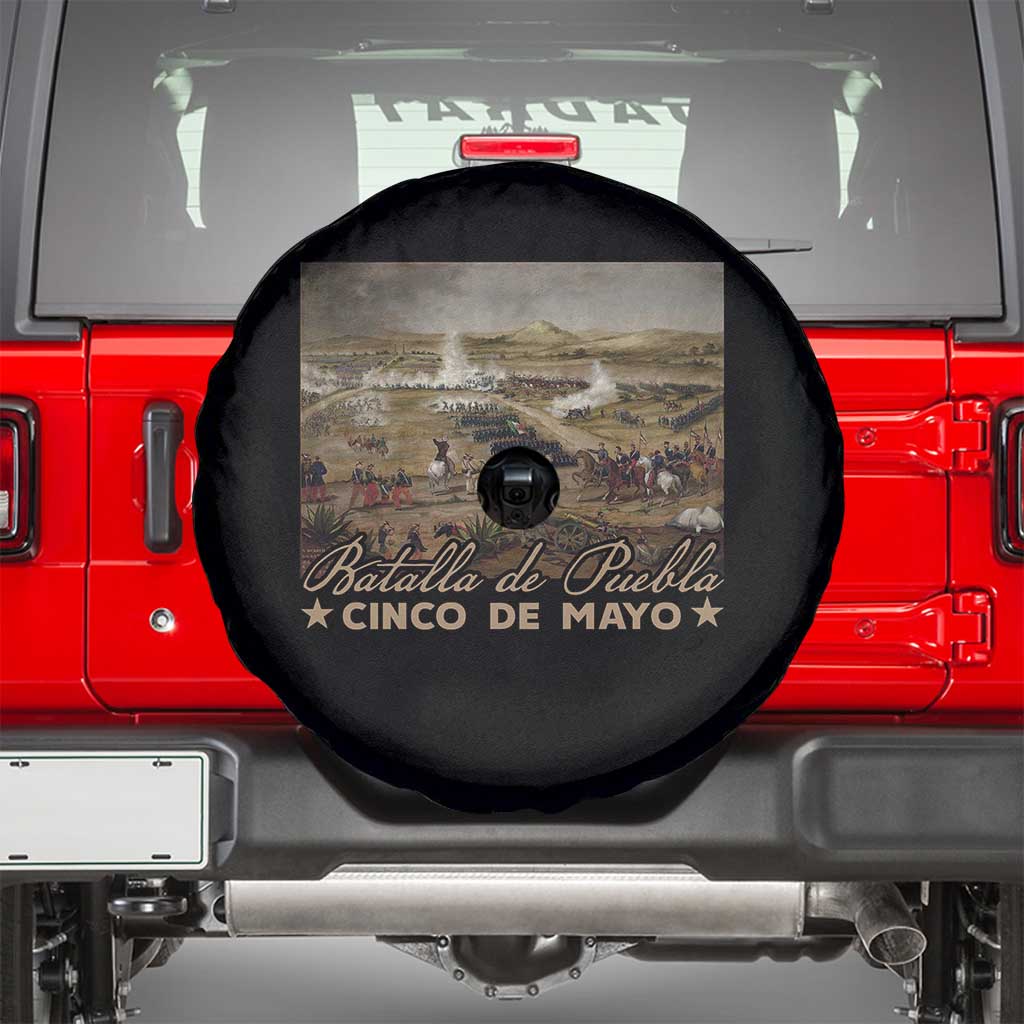 History Of Cinco De Mayo Batalla De Puebla Mexico Spare Tire Cover TS11 Black Print Your Wear