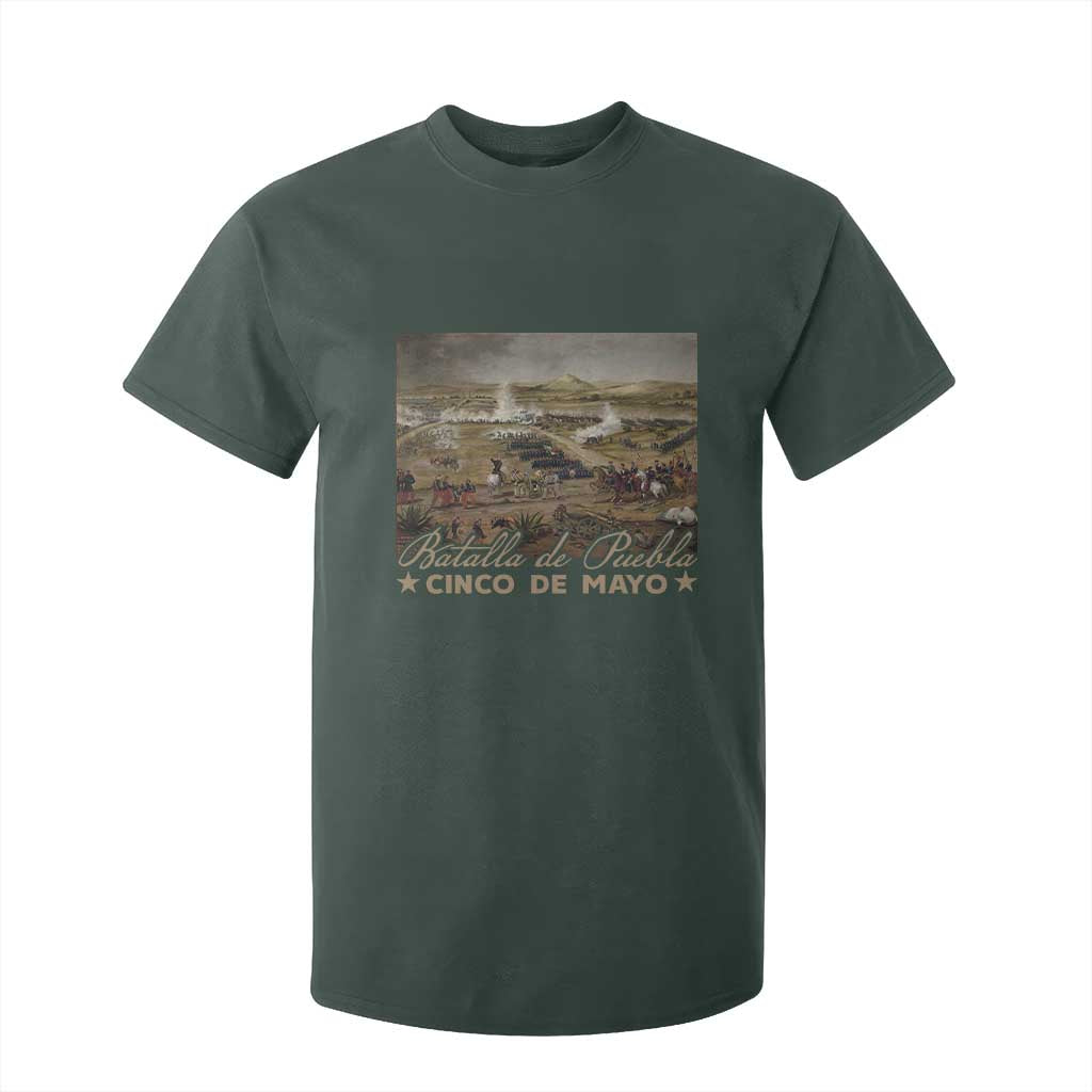 History Of Cinco De Mayo Batalla De Puebla Mexico T Shirt For Kid TS11 Dark Forest Green Print Your Wear