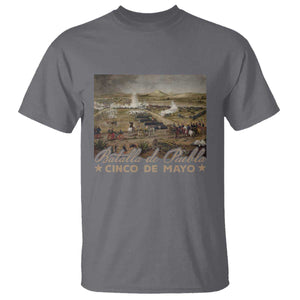History Of Cinco De Mayo Batalla De Puebla Mexico T Shirt TS11 Charcoal Print Your Wear