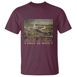 History Of Cinco De Mayo Batalla De Puebla Mexico T Shirt TS11 Maroon Print Your Wear