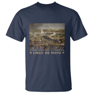 History Of Cinco De Mayo Batalla De Puebla Mexico T Shirt TS11 Navy Print Your Wear
