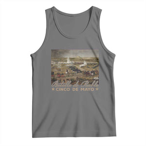 History Of Cinco De Mayo Batalla De Puebla Mexico Tank Top TS11 Black Heather Print Your Wear