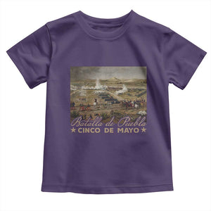 History Of Cinco De Mayo Batalla De Puebla Mexico Toddler T Shirt TS11 Purple Print Your Wear