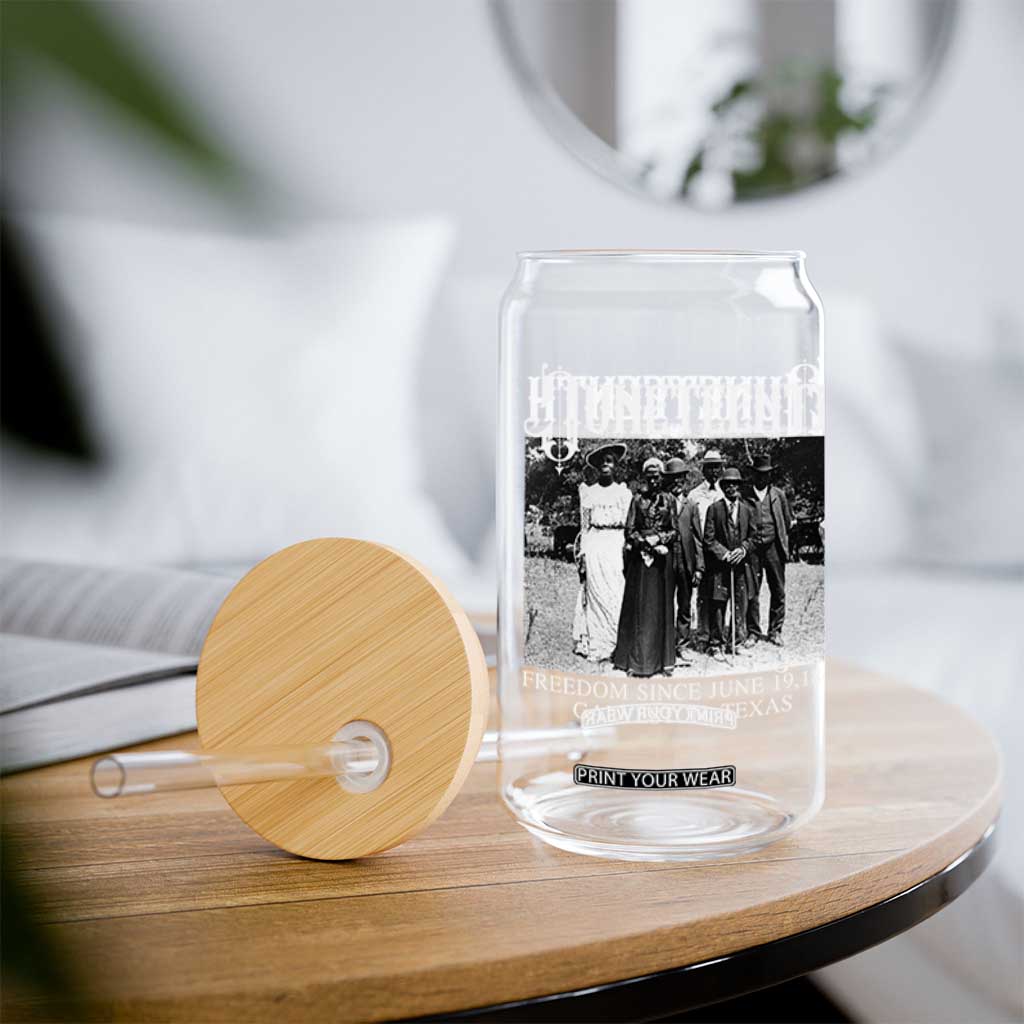 History Of Juneteenth Glass Can Freedom Since June 19 Galveston Texas TS11 Print Your Wear