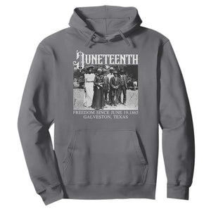 History Of Juneteenth Hoodie Freedom Since June 19 Galveston Texas TS11 Charcoal Print Your Wear