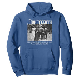 History Of Juneteenth Hoodie Freedom Since June 19 Galveston Texas TS11 Royal Blue Print Your Wear
