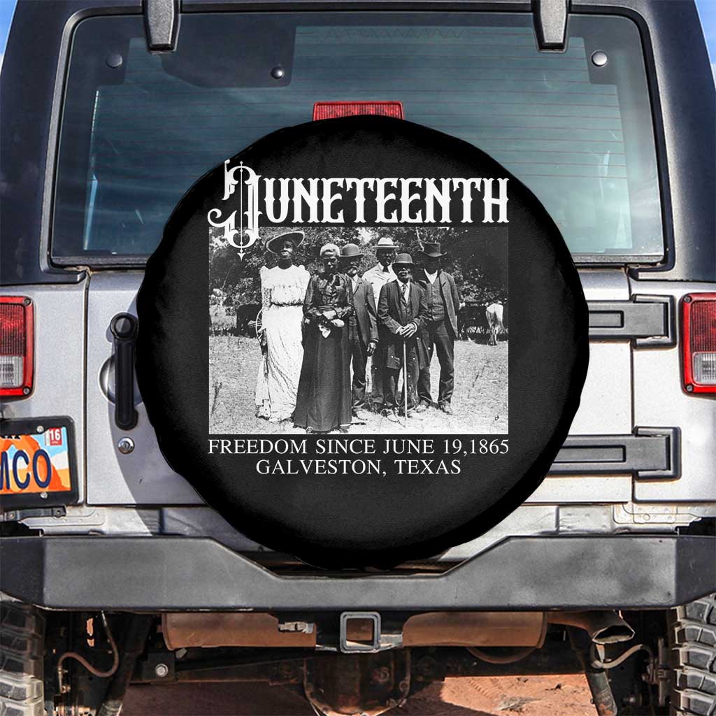 History Of Juneteenth Spare Tire Cover Freedom Since June 19 Galveston Texas TS11 No hole Black Print Your Wear