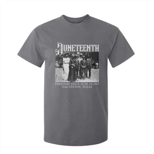 History Of Juneteenth T Shirt For Kid Freedom Since June 19 Galveston Texas TS11 Charcoal Print Your Wear