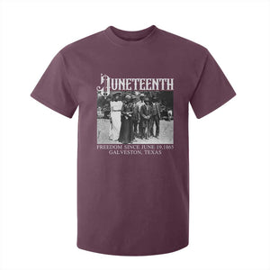 History Of Juneteenth T Shirt For Kid Freedom Since June 19 Galveston Texas TS11 Maroon Print Your Wear