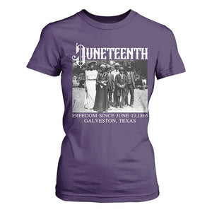 History Of Juneteenth T Shirt For Women Freedom Since June 19 Galveston Texas TS11 Purple Print Your Wear