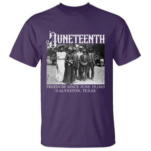 History Of Juneteenth T Shirt Freedom Since June 19 Galveston Texas TS11 Purple Print Your Wear