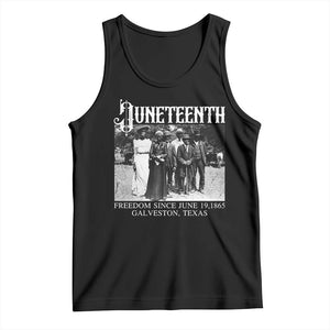 History Of Juneteenth Tank Top Freedom Since June 19 Galveston Texas TS11 Black Print Your Wear
