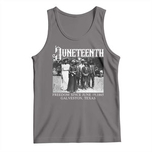 History Of Juneteenth Tank Top Freedom Since June 19 Galveston Texas TS11 Deep Heather Print Your Wear