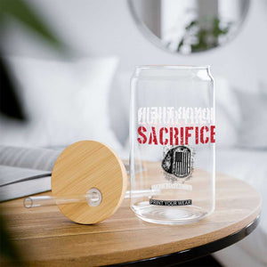 Honor Their Sacrifice Glass Can Veteran Memorial Day Military Dog Tag TS11 Print Your Wear
