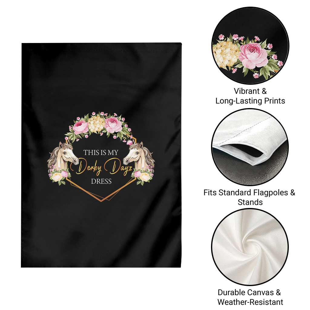 Horse Racing Garden Flag This Is My Derby Day Dress Girl Woman TS09 Print Your Wear