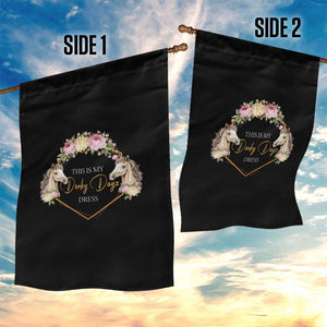 Horse Racing Garden Flag This Is My Derby Day Dress Girl Woman TS09 Print Your Wear