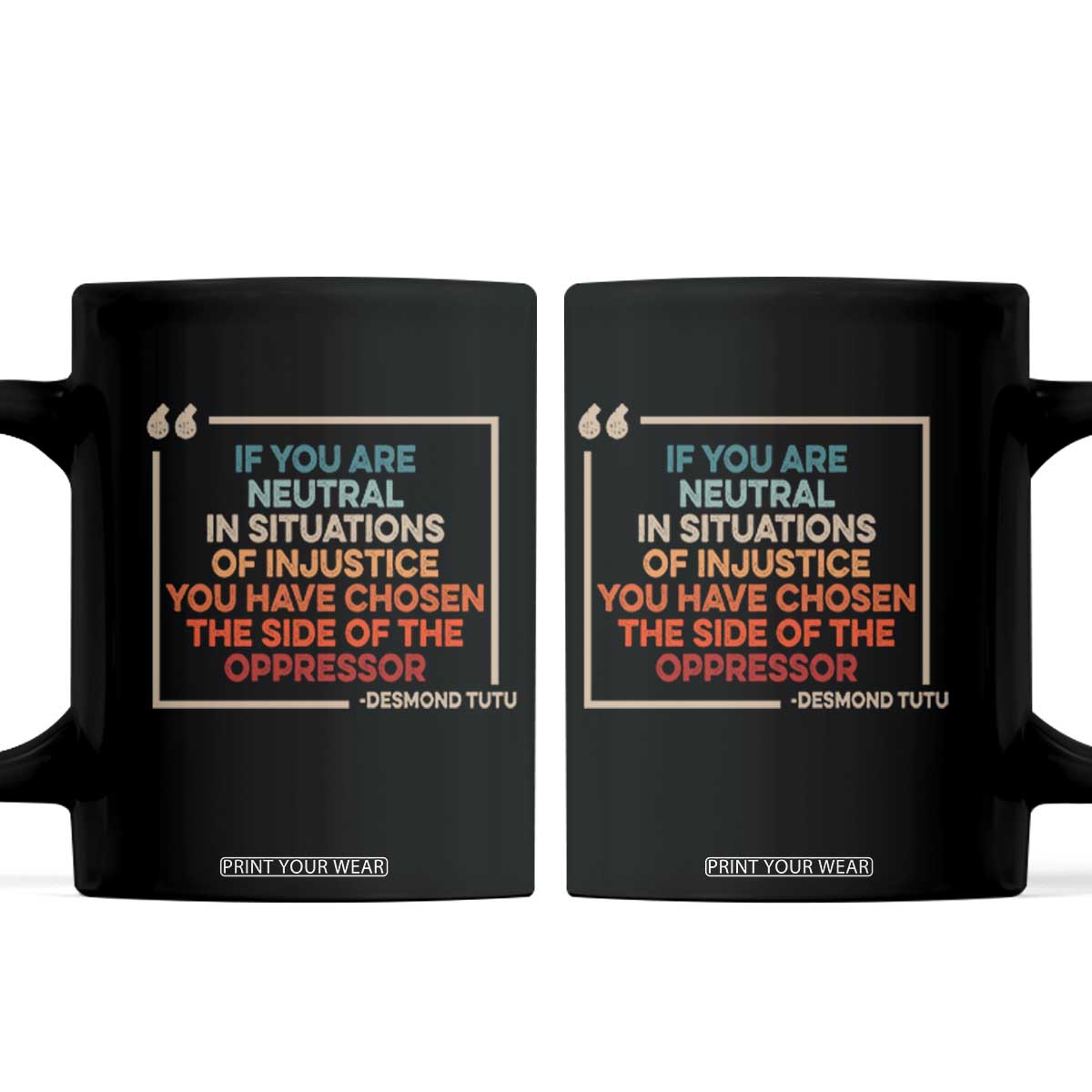 Human Rights Coffee Mug Feminist Equal Rights Social Justice TS10 Black Print Your Wear