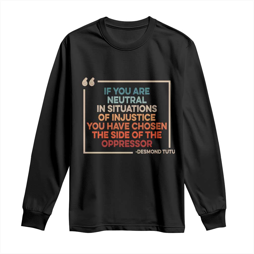 Human Rights Long Sleeve Shirt Feminist Equal Rights Social Justice TS10 Black Print Your Wear