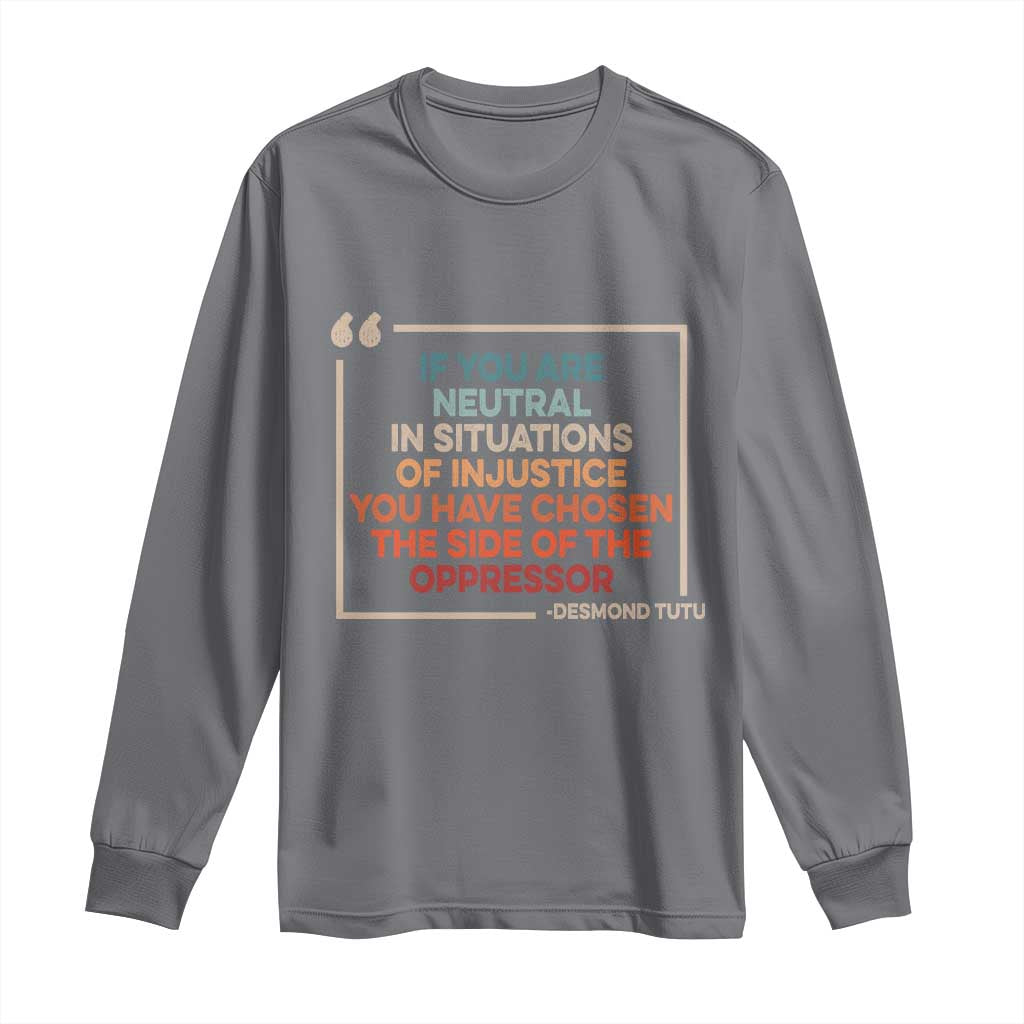 Human Rights Long Sleeve Shirt Feminist Equal Rights Social Justice TS10 Charcoal Print Your Wear