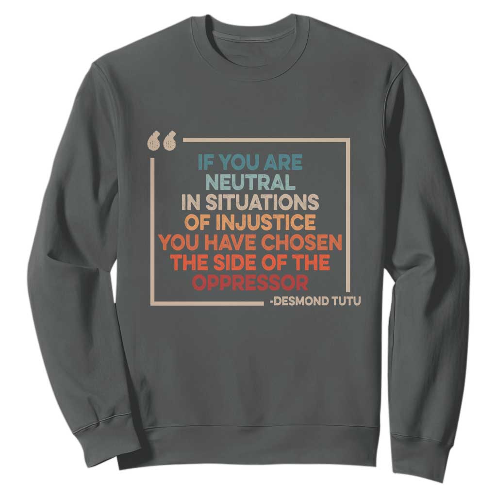 Human Rights Sweatshirt Feminist Equal Rights Social Justice TS10 Dark Heather Print Your Wear