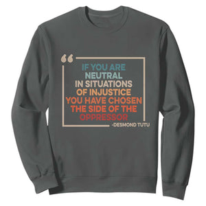 Human Rights Sweatshirt Feminist Equal Rights Social Justice TS10 Dark Heather Print Your Wear