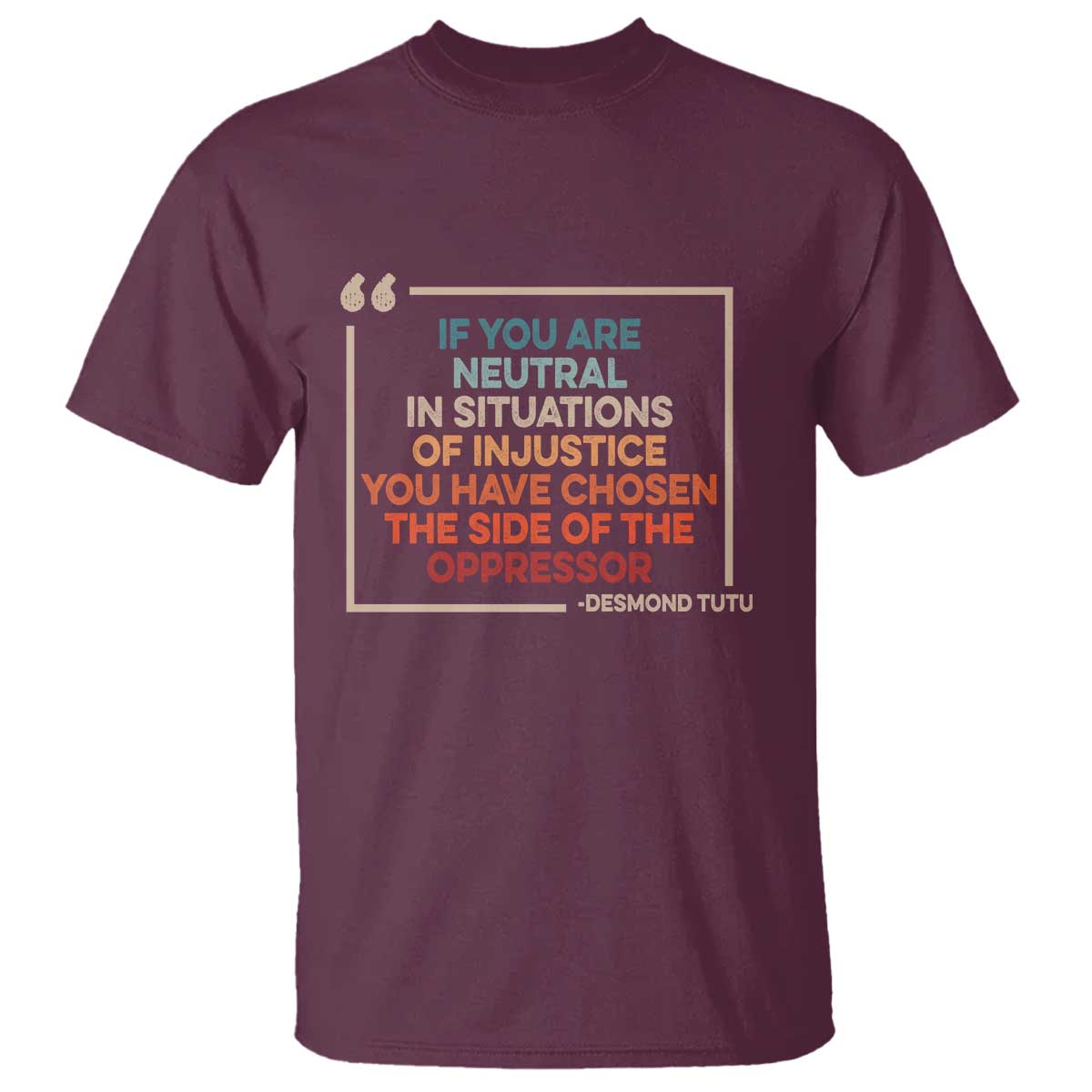 Human Rights T Shirt Feminist Equal Rights Social Justice TS10 Maroon Print Your Wear