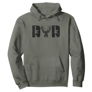 Hunting Dad Hoodie Fathers Day Gun Lovers Hunter Dad TS10 Military Green Print Your Wear