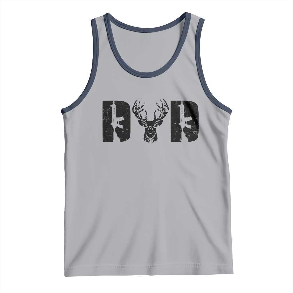 Hunting Dad Tank Top Fathers Day Gun Lovers Hunter Dad TS10 Athletic Heather Navy Print Your Wear