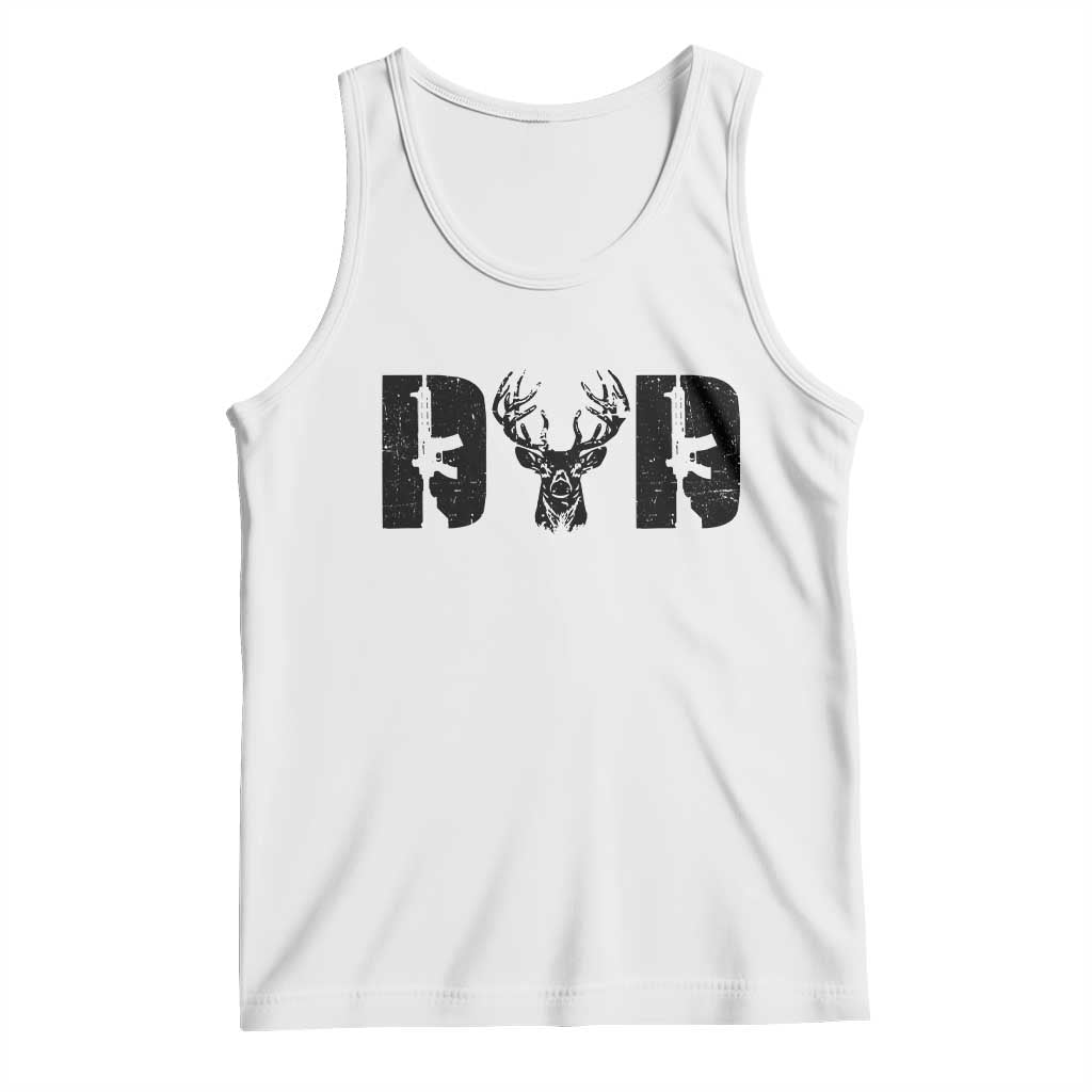 Hunting Dad Tank Top Fathers Day Gun Lovers Hunter Dad TS10 White Print Your Wear