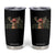 Hunting Trump Tumbler Cup Antlers Deer Camouflage USA Flag Trump Support TS10 Black Print Your Wear