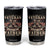 I Am A Veteran Like My Father Before Me Tumbler Cup Vintage American Flag TS11 Black Print Your Wear
