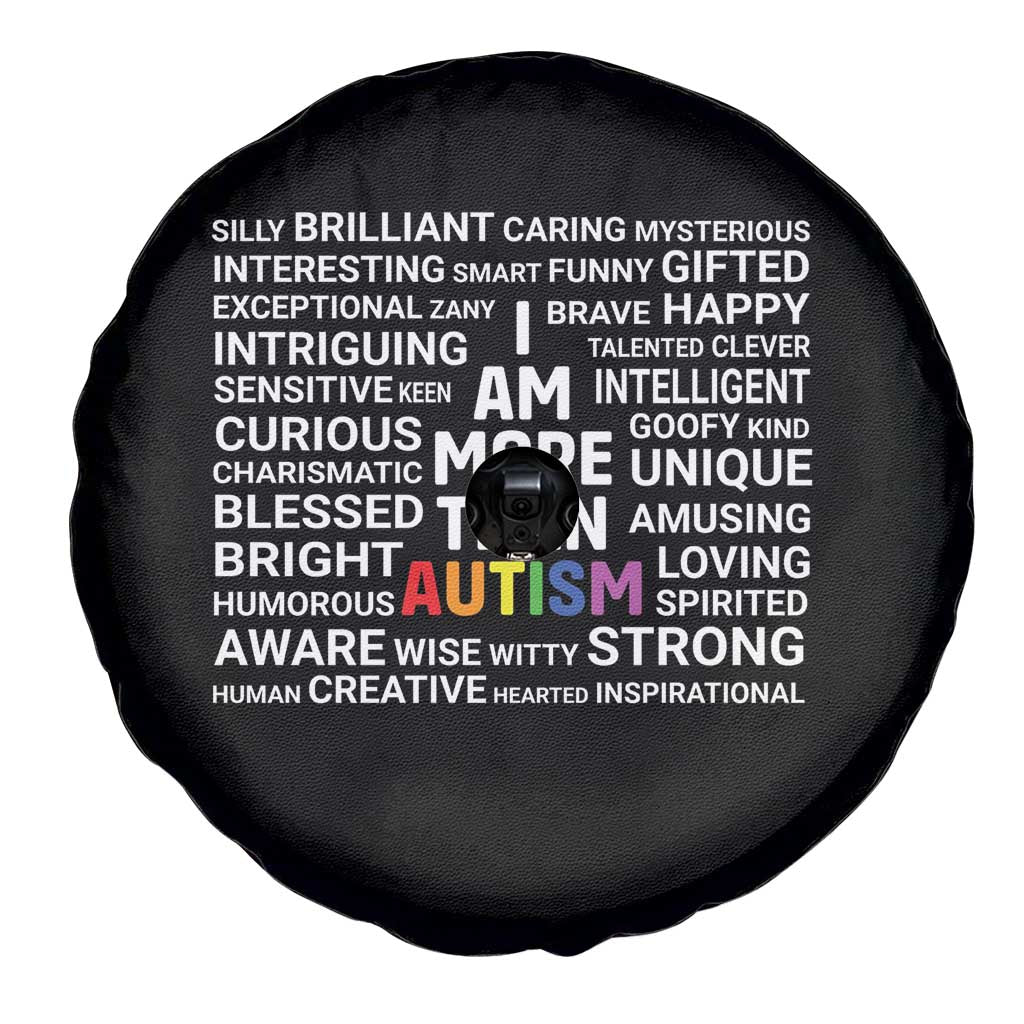 I Am More Than Autism Awareness Spare Tire Cover TS10 Print Your Wear