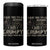 I Have Two Titles Veteran And Grumpy And I Rock Them Both 4 in 1 Can Cooler Tumbler TS11 One Size: 16 oz Black Print Your Wear