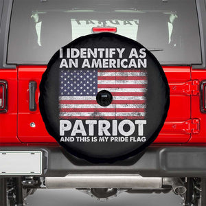 I Identify As An American Patriot Spare Tire Cover This Is My Pride Flag TS02 Black Print Your Wear